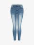 Jean slim delavé push up - Bleu denim - 1