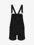 Salopette short en jean - Noir - 1
