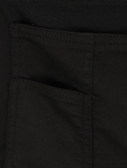 Salopette short en jean - Noir - 3