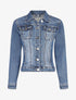 Veste en jean courte - Bleu - 1