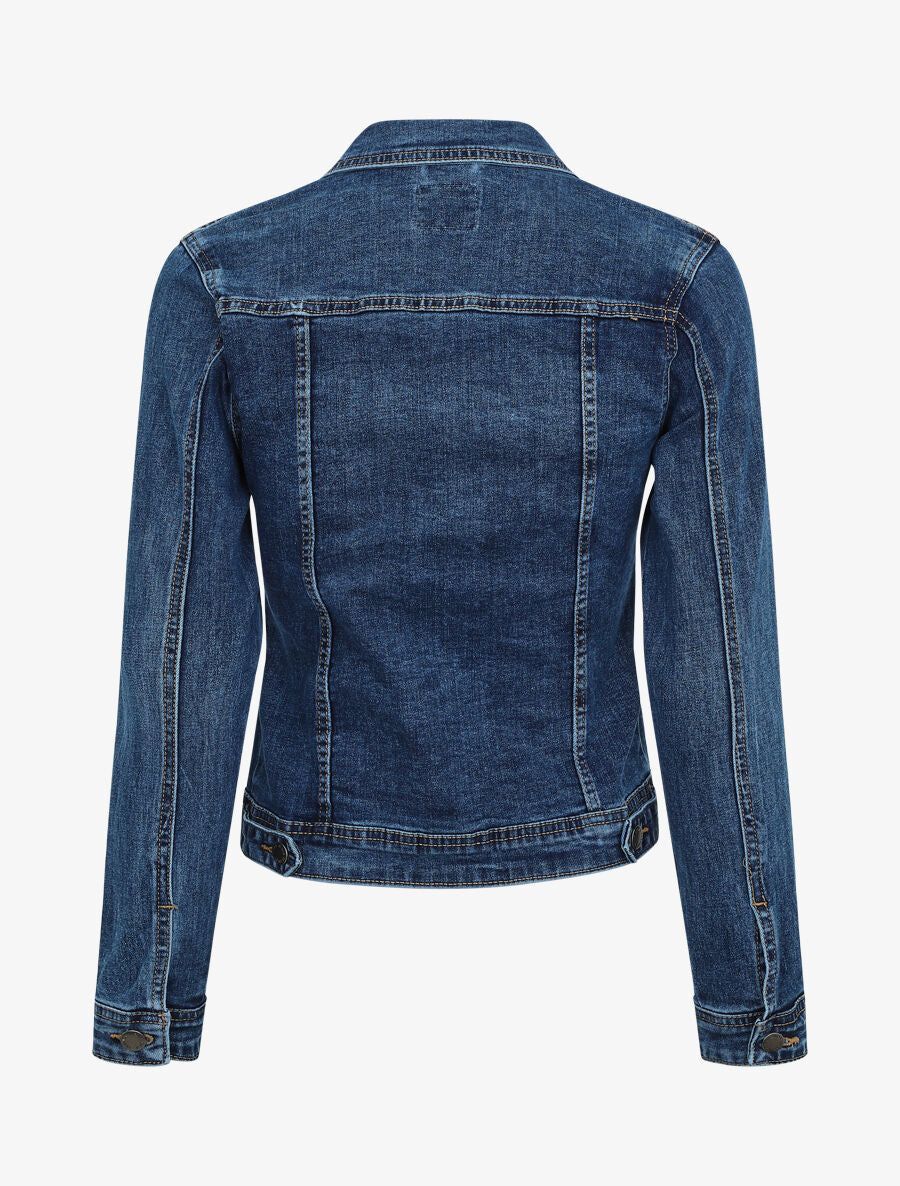 Veste en jean ajustée - Bleu - 2