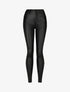 Jean skinny ciré push-up boutonnée - Noir - 1