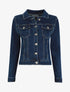 Veste en jean ajustée - Bleu - 1
