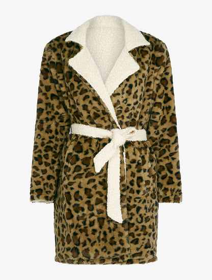 Manteau réversible effet laine bouclette - Beige - 3