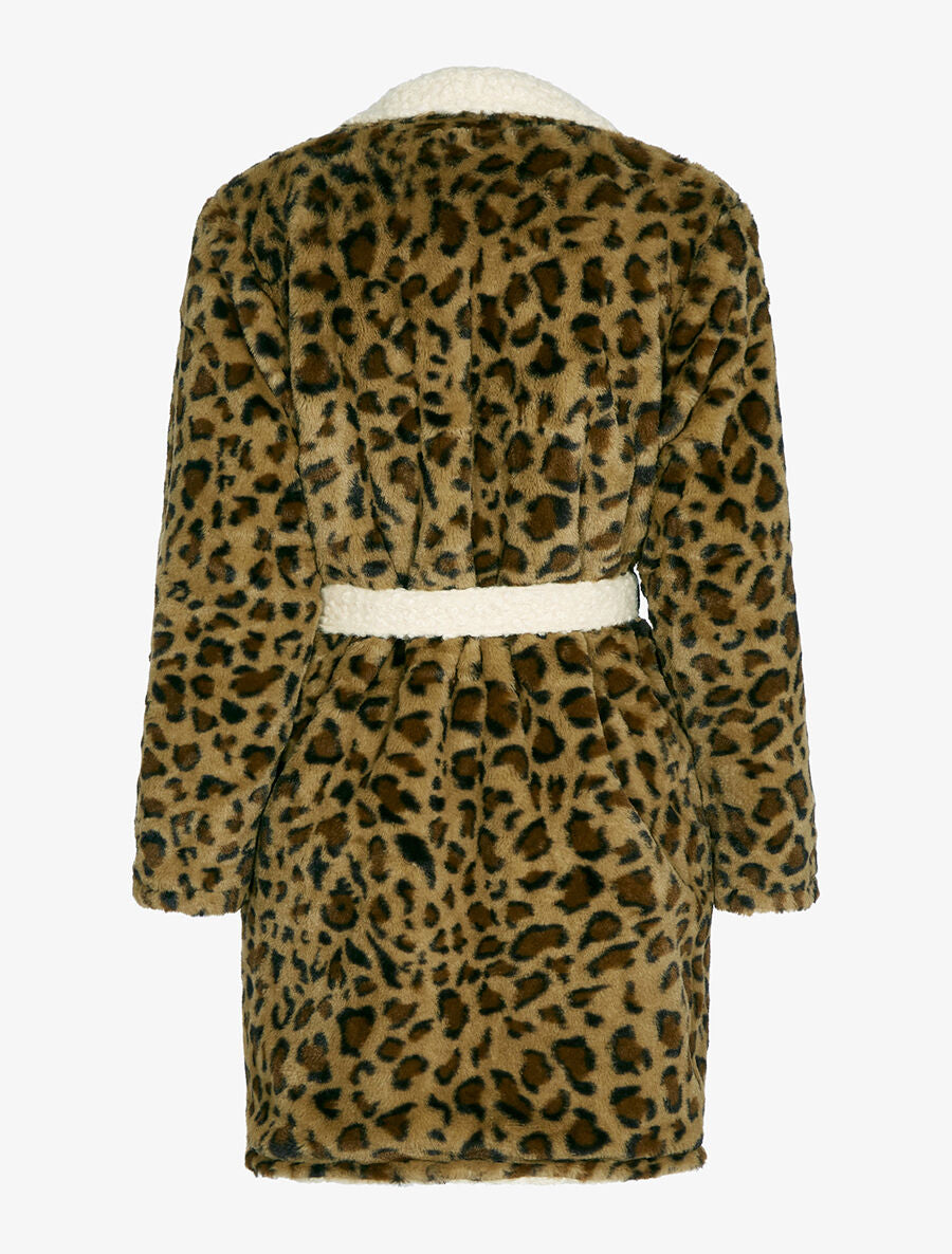 Manteau réversible effet laine bouclette - Beige - 4