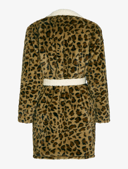 Manteau réversible effet laine bouclette - Beige - 4