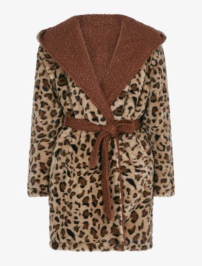 Manteau réversible à capuche - Terre de sienne - 3