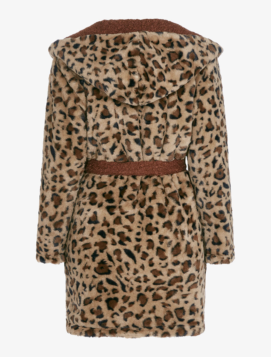 Manteau réversible à capuche - Terre de sienne - 4