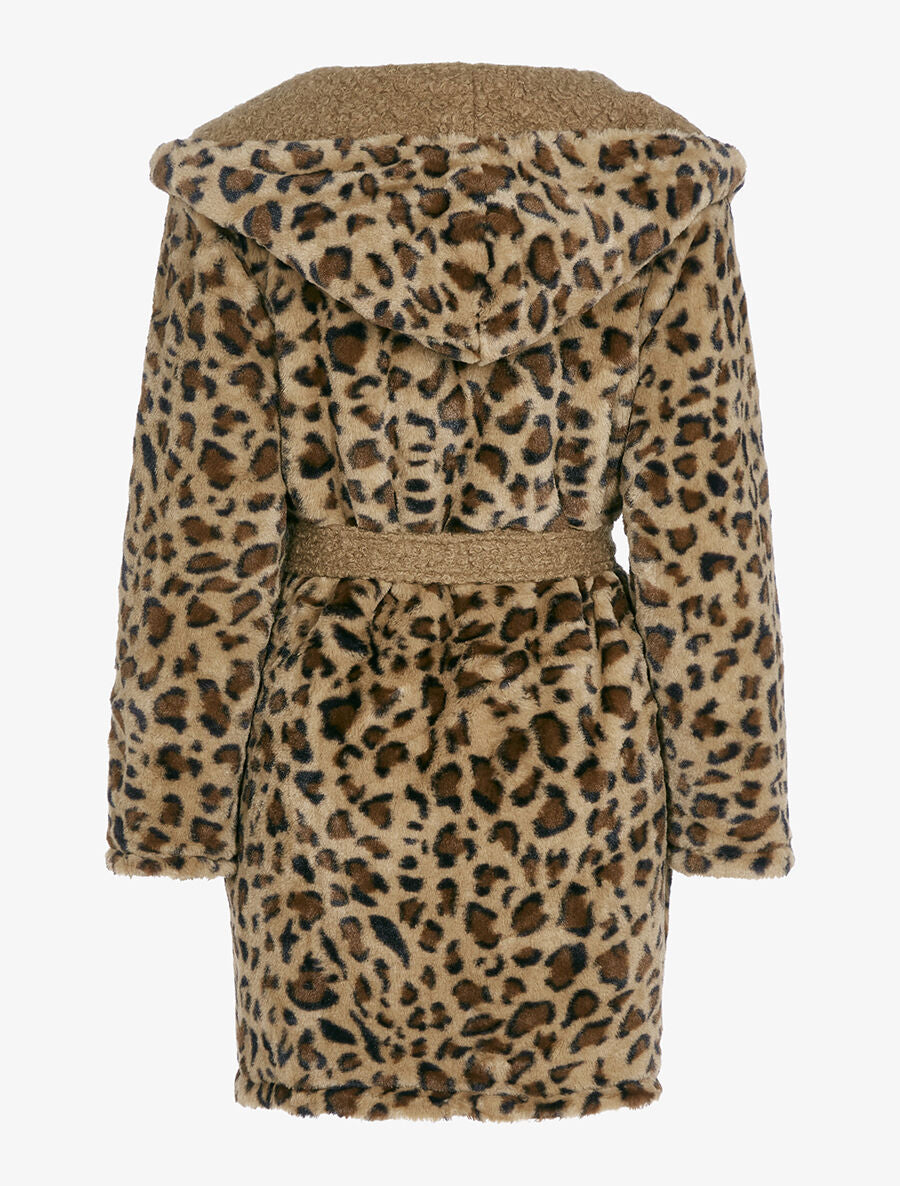 Manteau réversible à capuche - Camel - 4