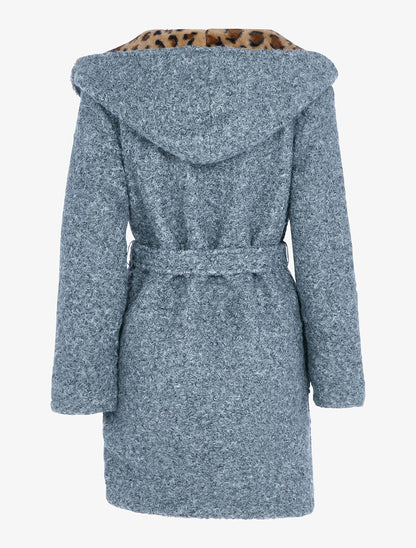 Manteau réversible à capuche - Gris clair - 2