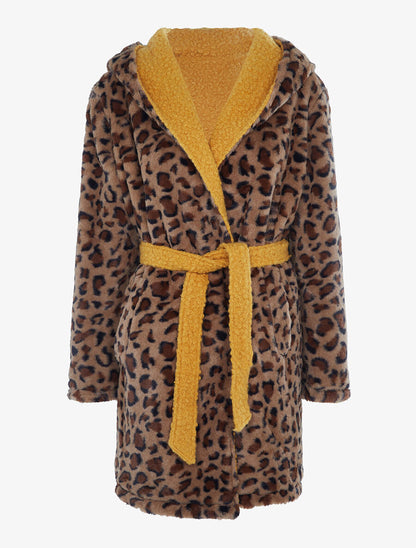 Manteau réversible à capuche - Moutarde - 3