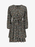 Robe cache-coeur à imprimé floral - Vert - 4