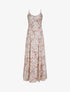 Robe longue à imprimé fleuri - Blanc - 5