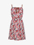 Robe patineuse à imprimé multi-fleurs - Rose - 5