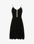 Robe à bretelles style cordes - Noir - 1