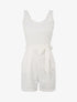 Combishort fluide unie - Blanc - 1