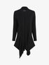 Gilet côtelé asymétrique - Noir - 4