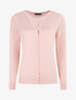 Gilet uni à manches longues - Rose poudré - 5
