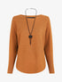 Pull uni col bateau - Camel - 5