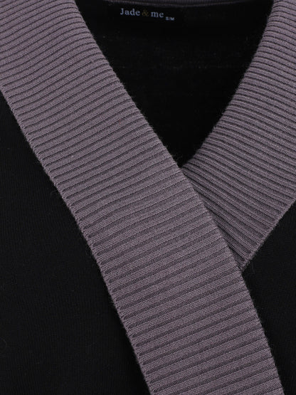 Pull cache-coeur - Noir - 3