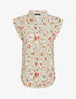 Blouse sans manches à imprimé abstrait - Beige - 5