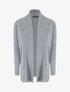 Gilet long en maille - Gris - 1