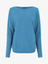 Pull uni à boutons décoratifs aux manches - Bleu canard - 1