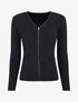 Gilet côtélé zippé - Noir - 6