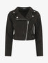 Veste en suédine style perfecto - Noir - 1