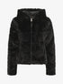 Veste à capuche en fourrure synthétique - Noir - 1