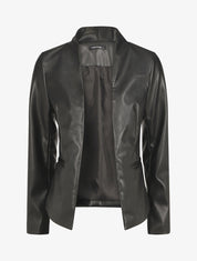 Veste en simili - Noir - 1