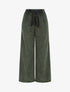 Pantalon ample en velours côtelé - Vert - 4