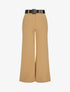 Pantalon ample taille haute - Beige - 4