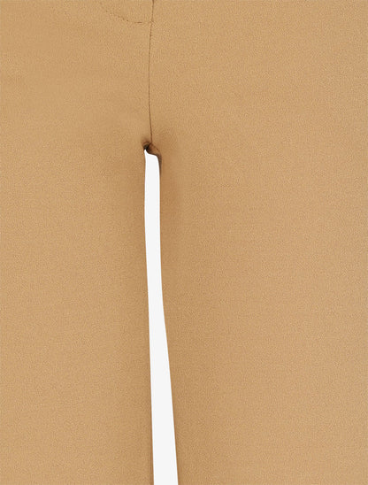 Pantalon ample taille haute - Beige - 3