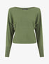 Pull uni à manches et imprimé losanges - Kaki - 1