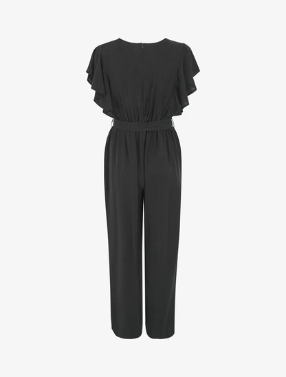 Combinaison fluide à manches volantées - Noir - 2