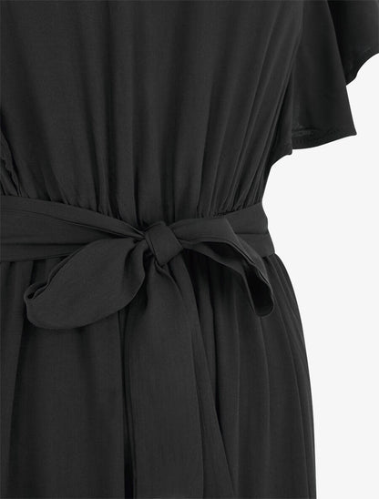 Combinaison fluide à manches volantées - Noir - 3