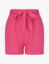 Short fluide uni et ceinturé - Fushia - 4