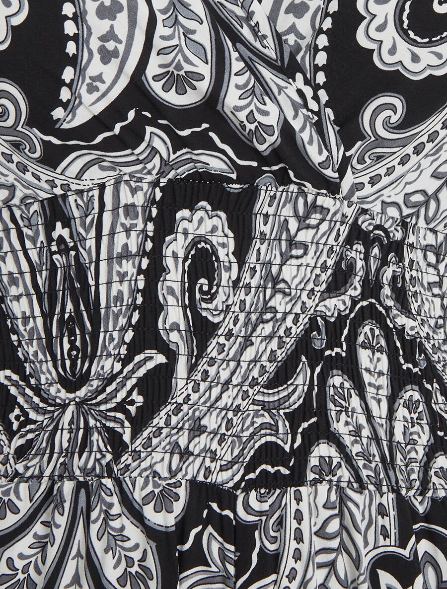 Combinaison sans manches imprimé cachemire - Noir - 3