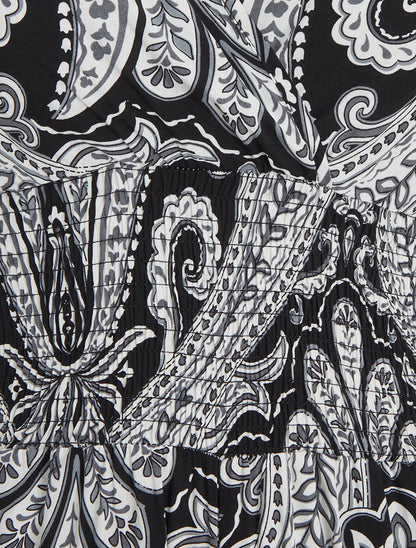 Combinaison sans manches imprimé cachemire - Noir - 3