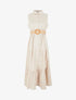 Robe longue unie sans manches - Beige - 1