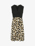 Robe longue à imprimé fantaisie - Noir - 4