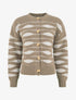 Gilet en maille motif zigzag - Taupe/beige - 4