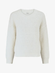 Pull duveteux uni irisé - Blanc - 4