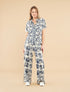 Ensemble chemise et pantalon imprimé fantaisie - Marine - 1