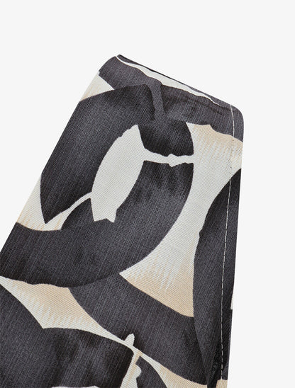 Robe longue sans manches à imprimé graphique - Bleu nuit - 3