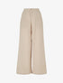 Pantalon fluide effet froissé - Beige - 1