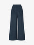Pantalon fluide effet froissé - Marine - 1