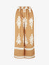 Pantalon droit imprimé ikat - Camel - 1