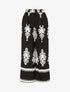 Pantalon droit imprimé ikat - Noir - 1